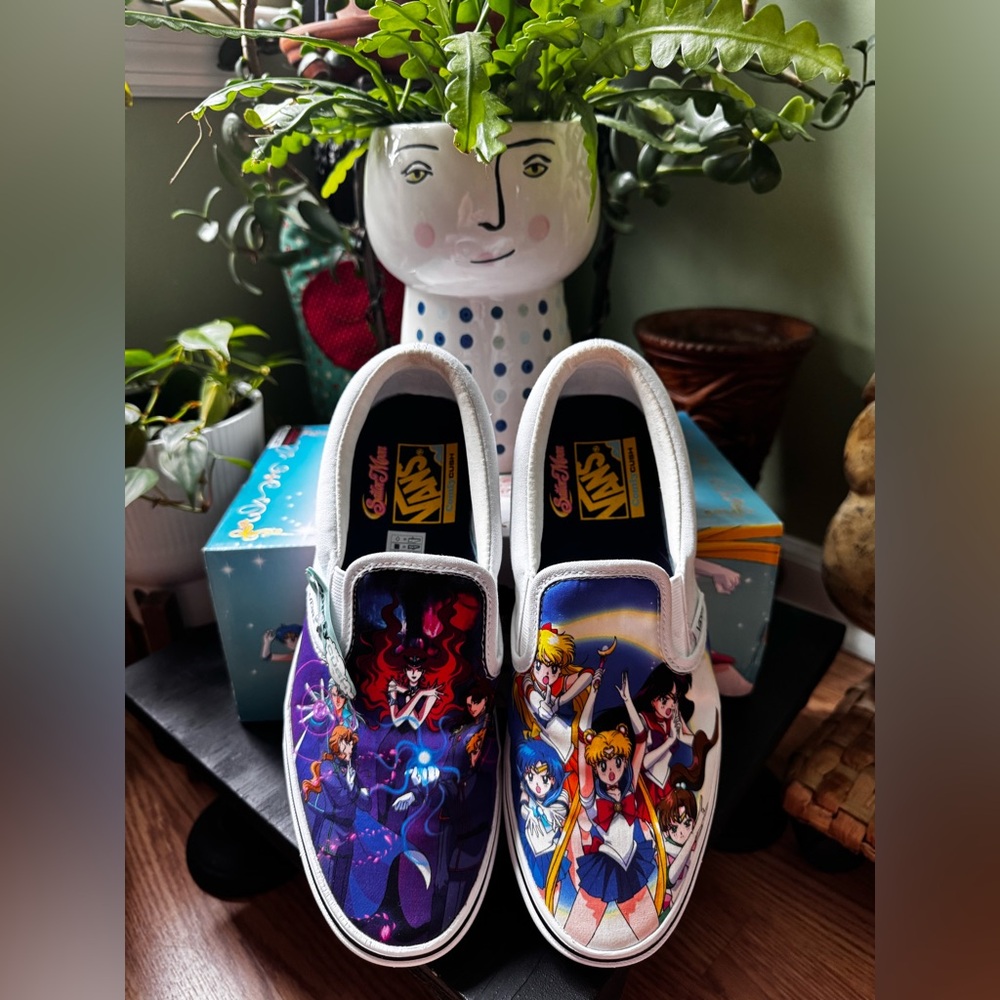 Vans “Pretty Guardian Sailor Moon” slip ons NIB